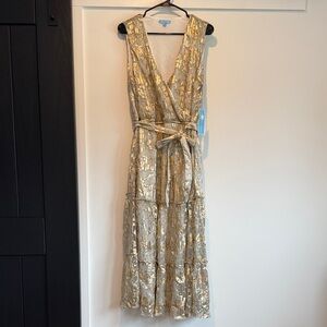 Draper James Gold Maxi Dress